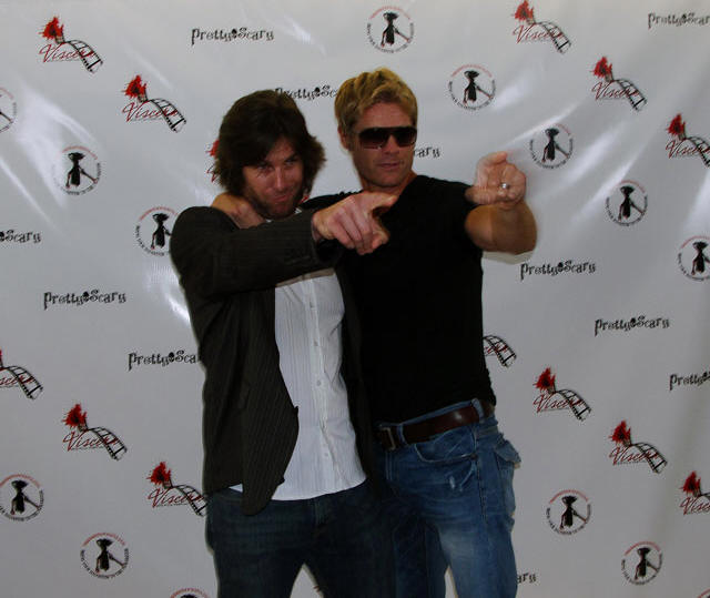 Clint and Mark Hengst attending the first annual Viscera Film festival. Downtown Los Angeles, July 17, 2010.
