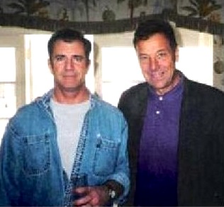 Actor/writer/director Mel Gibson & Producer Bob DeBrino Passion of Christ promotional party 4 Seasons Hotel