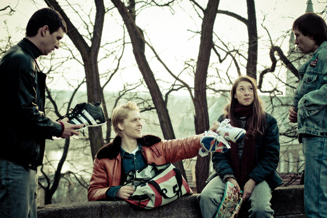 Jakub Kamienski, Helena Sujecka, Krzysztof Skonieczny and Jakub Gierszal in Yuma (2012)