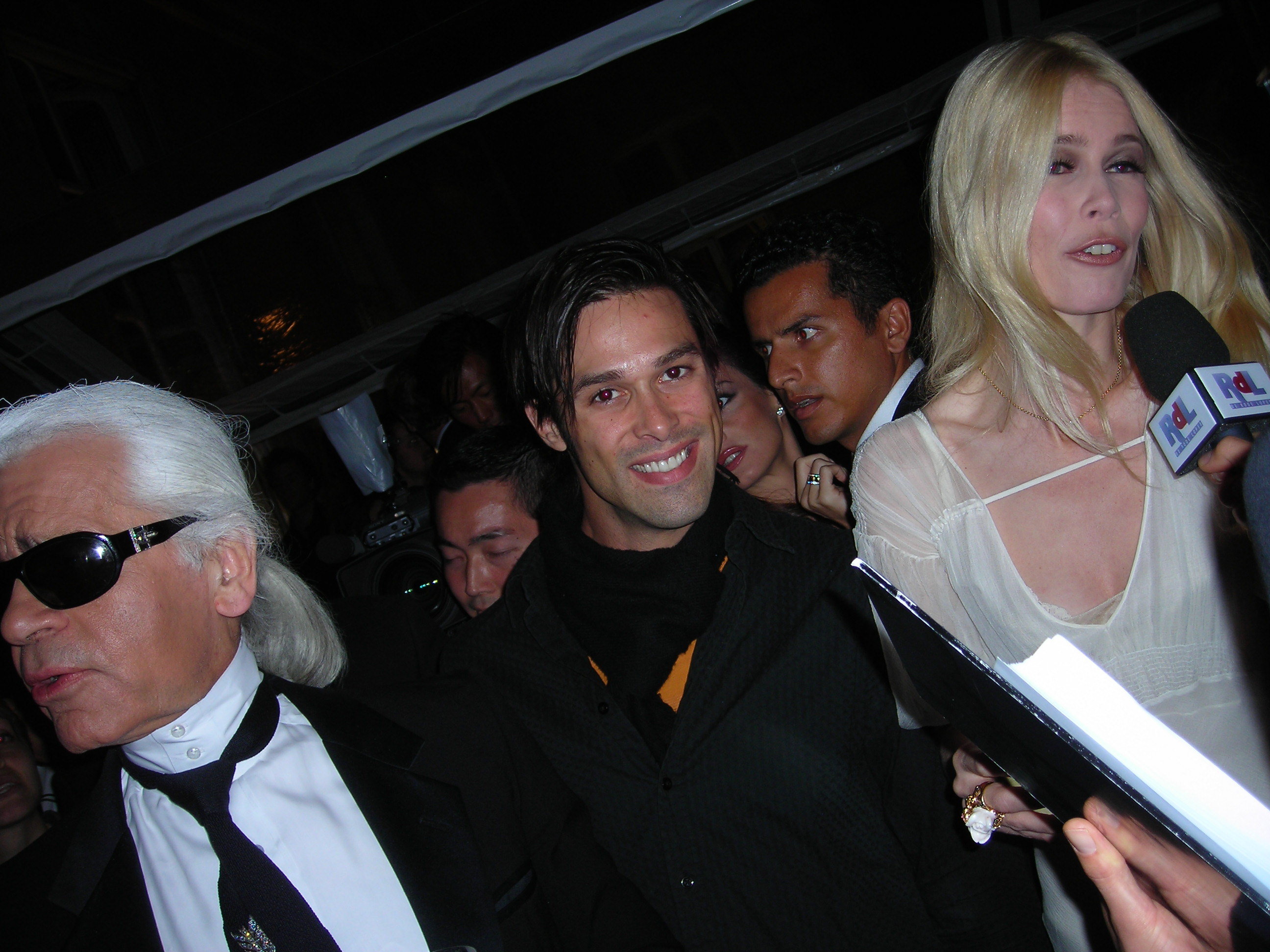Claudia Schiffer, Karl Lagerfeld and Dave Cote in Don't Tell My Booker!!! (2007)