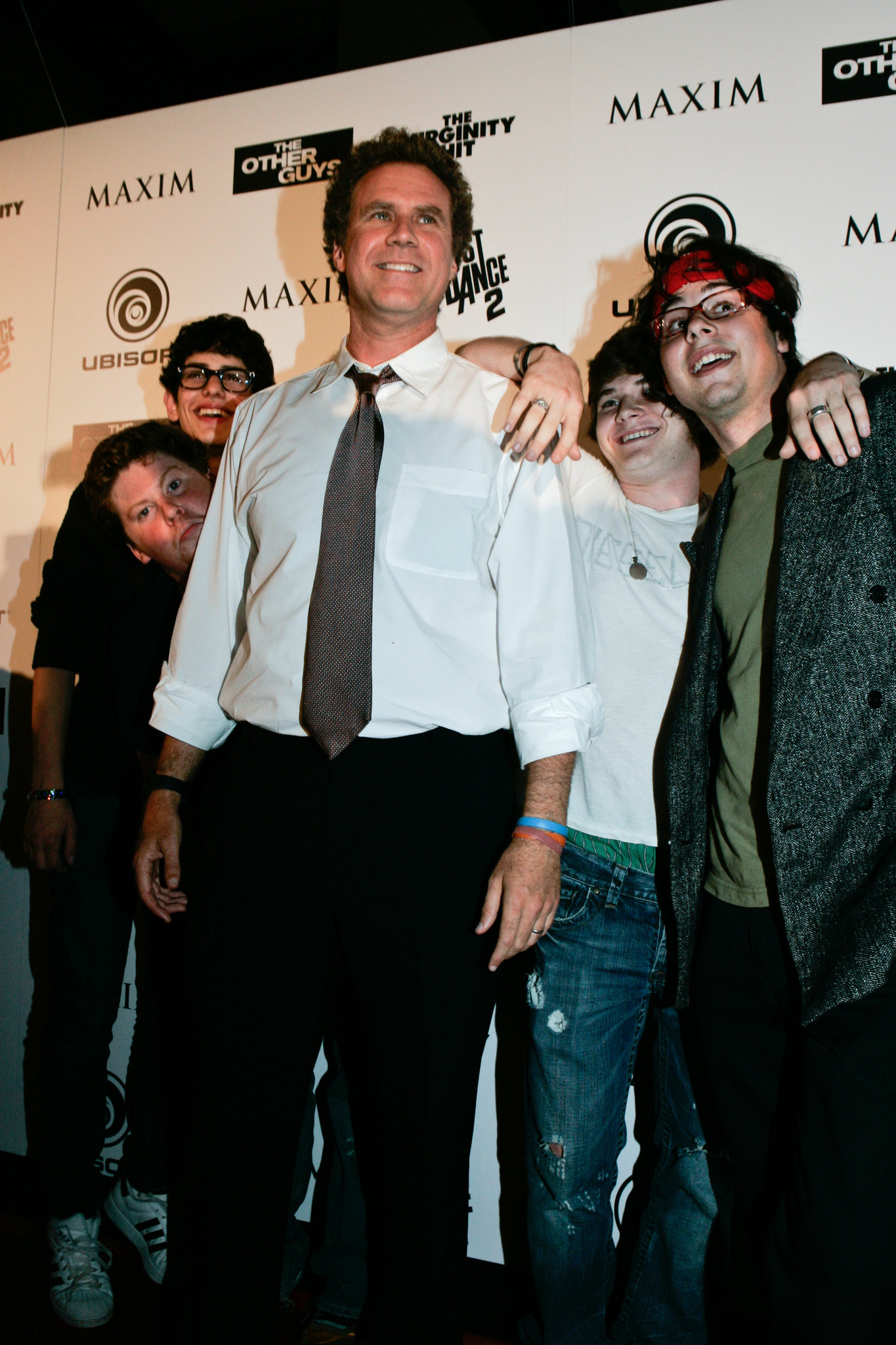 Will Ferrell, Jacob Davich, Matt Bennett, Justin Kline and Zack Pearlman at event of The Virginity Hit (2010)