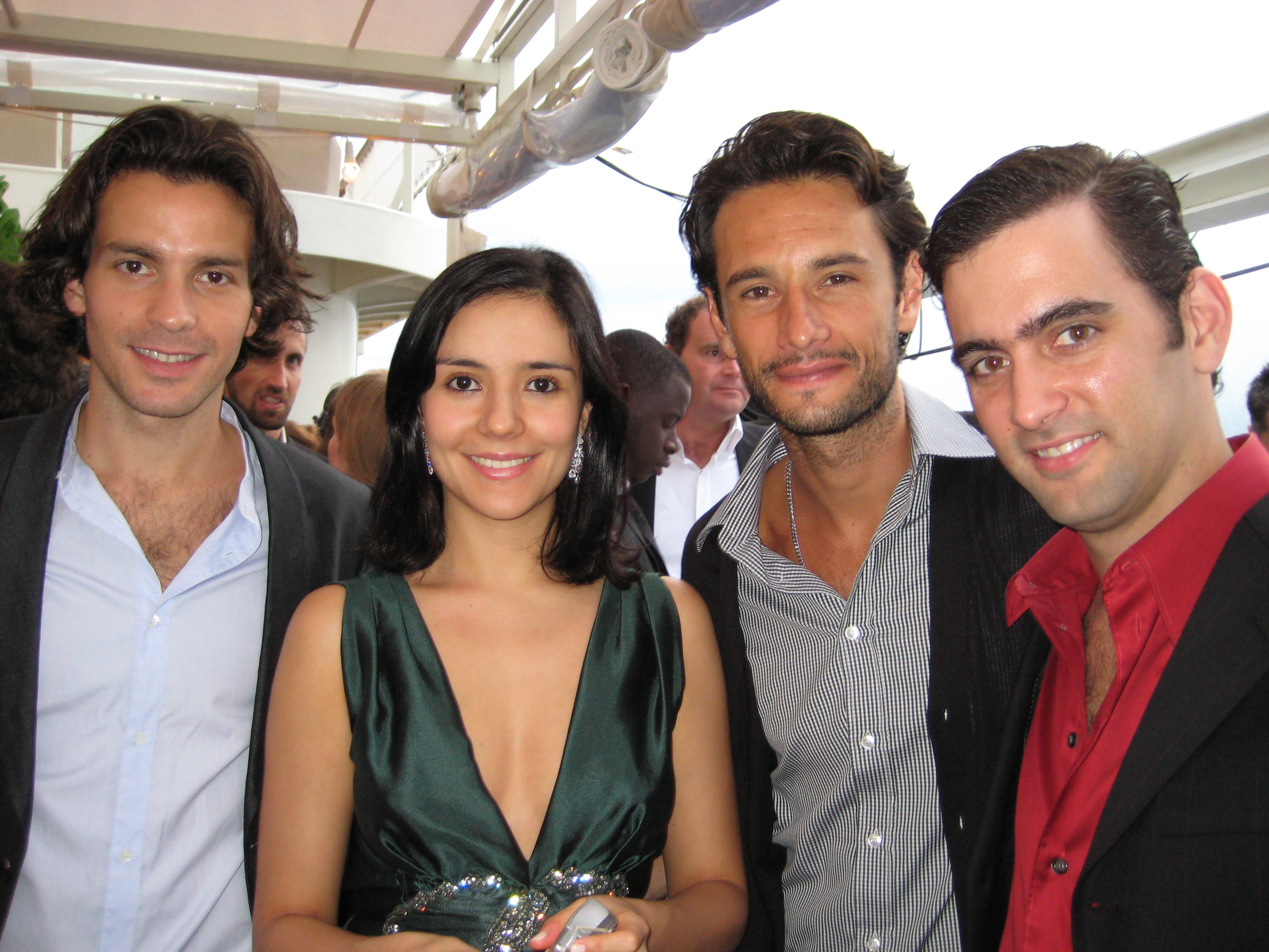 Santiago Cabrera, Catalina Sandino-Moreno, Rodrigo Santoro and Alfredo De Quesada at a Che event in Cannes
