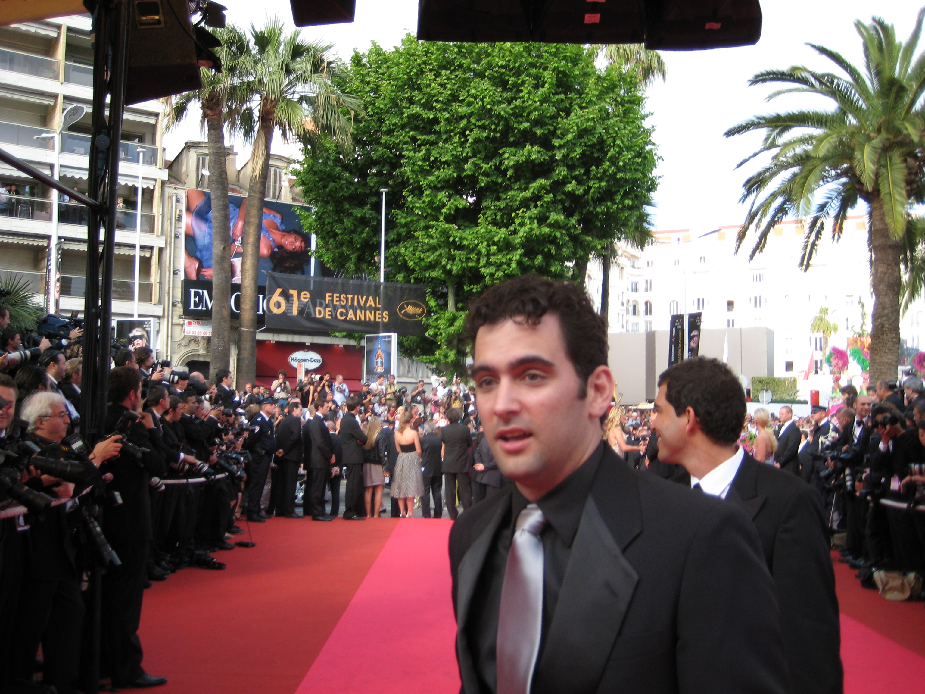 Alfredo De Quesada on the red carpet at the 2008 Cannes Film Festival