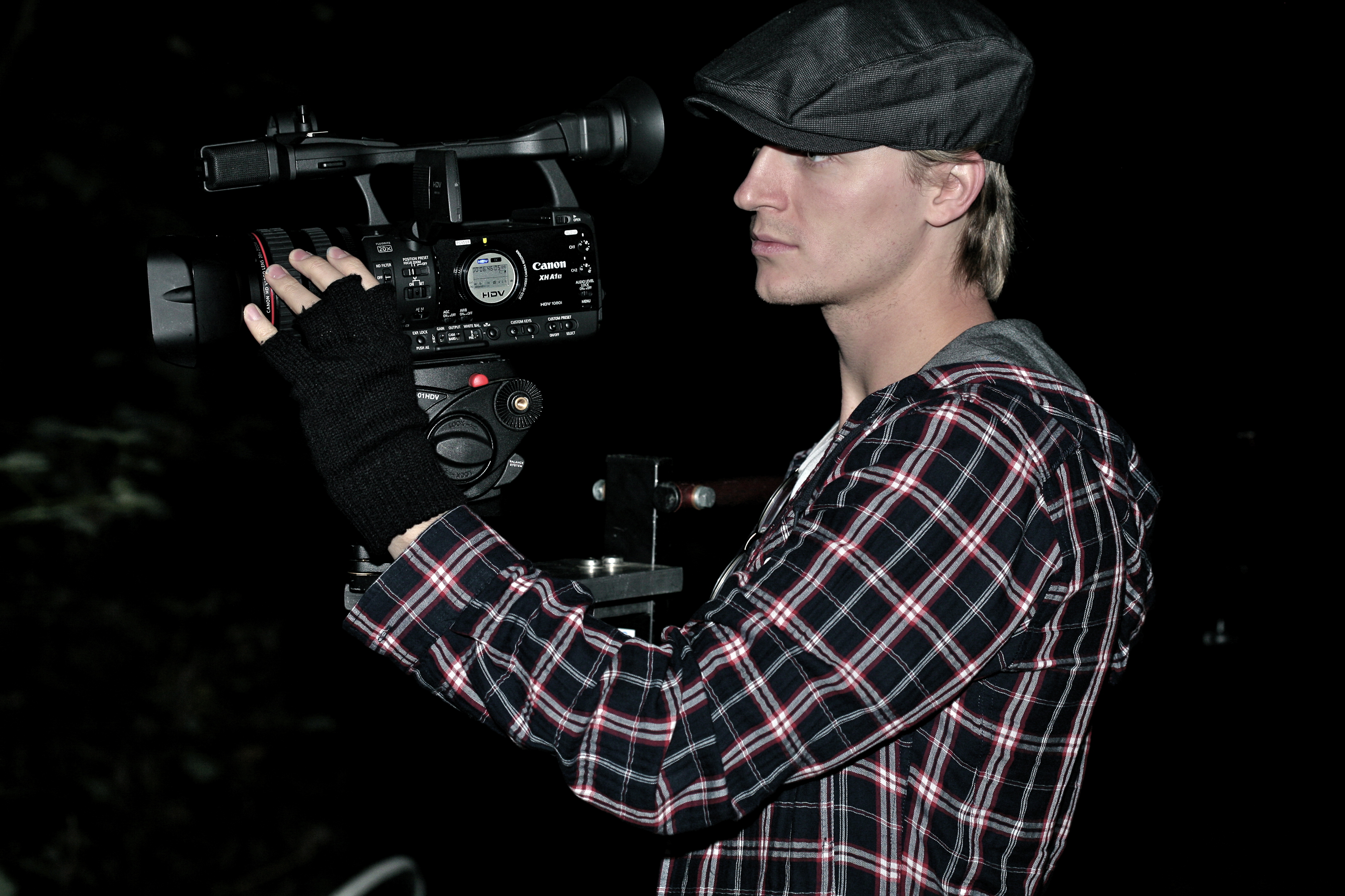 Chad Rook on set of 