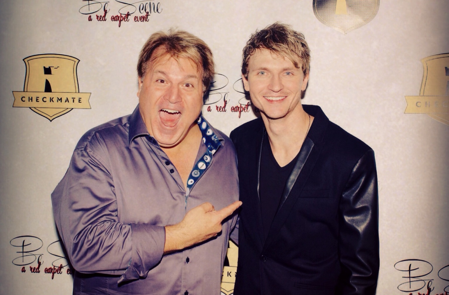 Supernatural Producer Jim Michaels and Chad Rook at the BE SCENE Red Carpet Event