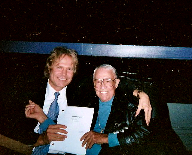 Coleman McClary and Double Ace Korean War Hero Hal Fischer upon completion of the bio-pic screenplay 