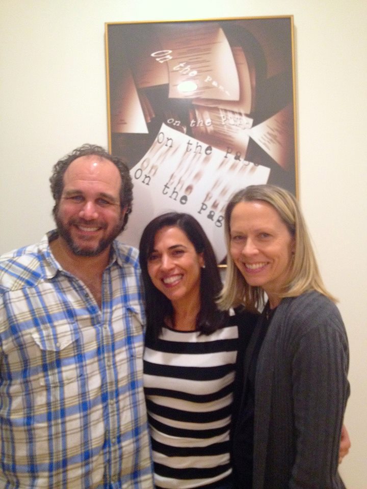 with Pilar Alessandra and Sylvia Jaunzarins at the On The Page podcast