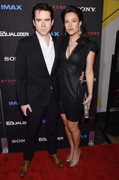 Christian Campbell and America olivo at The Equalizer Premiere in NYC