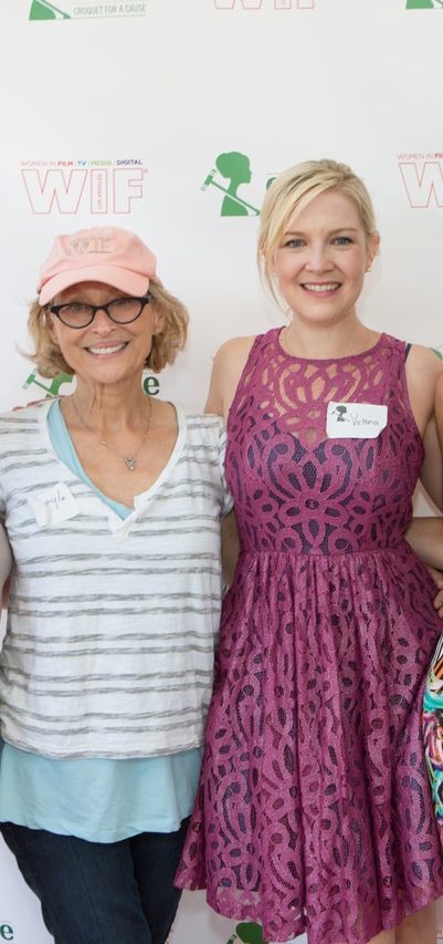 Actress Victoria Ullmann and Exec Dir. of WIF Gayle Nachlis attend The CeCe: Croquet For A Cause Event at Culver Studios, Los Angeles, CA.