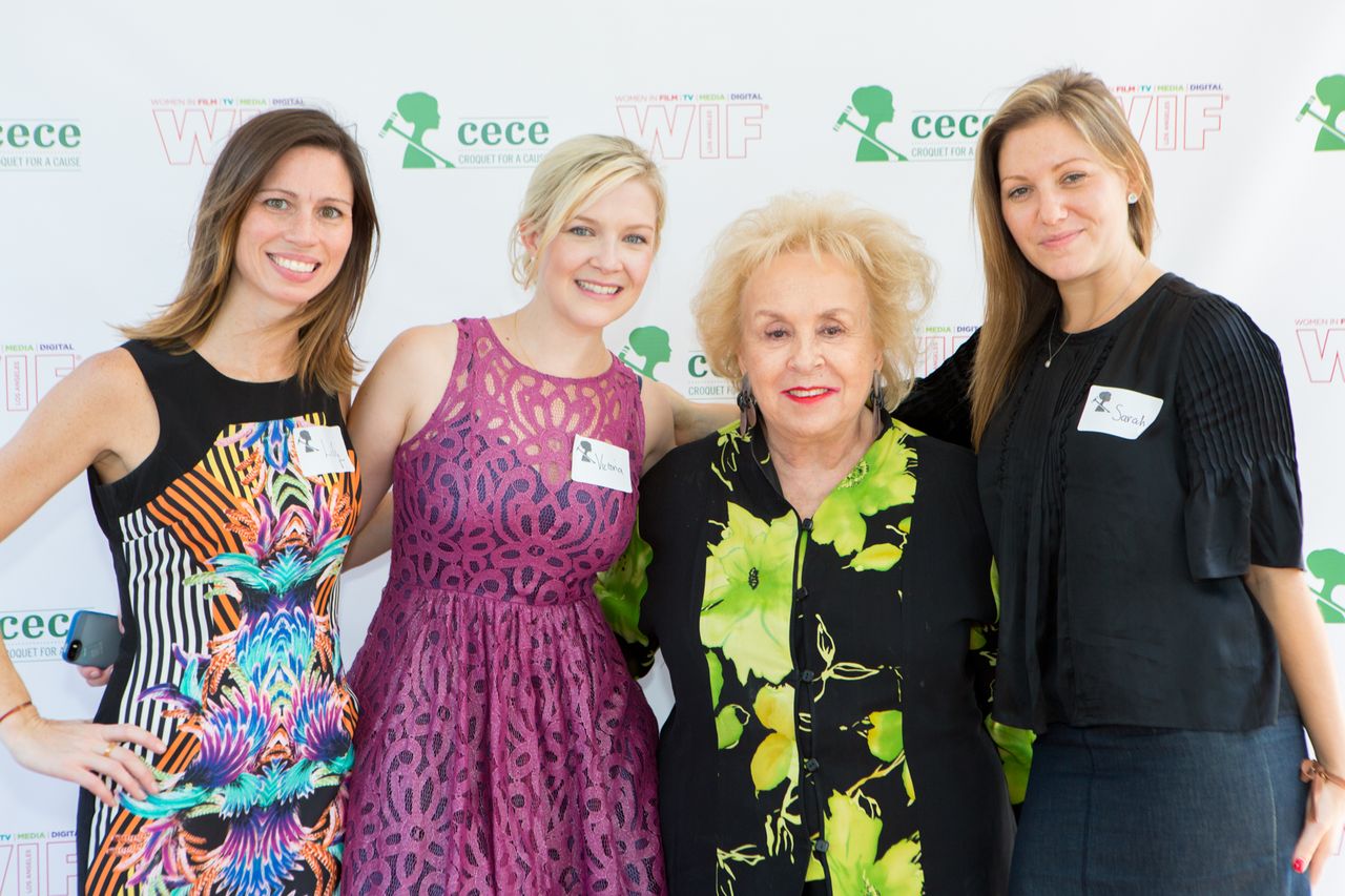 Actress Victoria Ullmann and Actress Doris Roberts attend The CeCe: Croquet For A Cause Event at Culver Studios, Los Angeles.