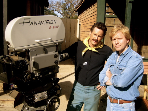 Director Austin Smithard (r) and actor Michael Lowry