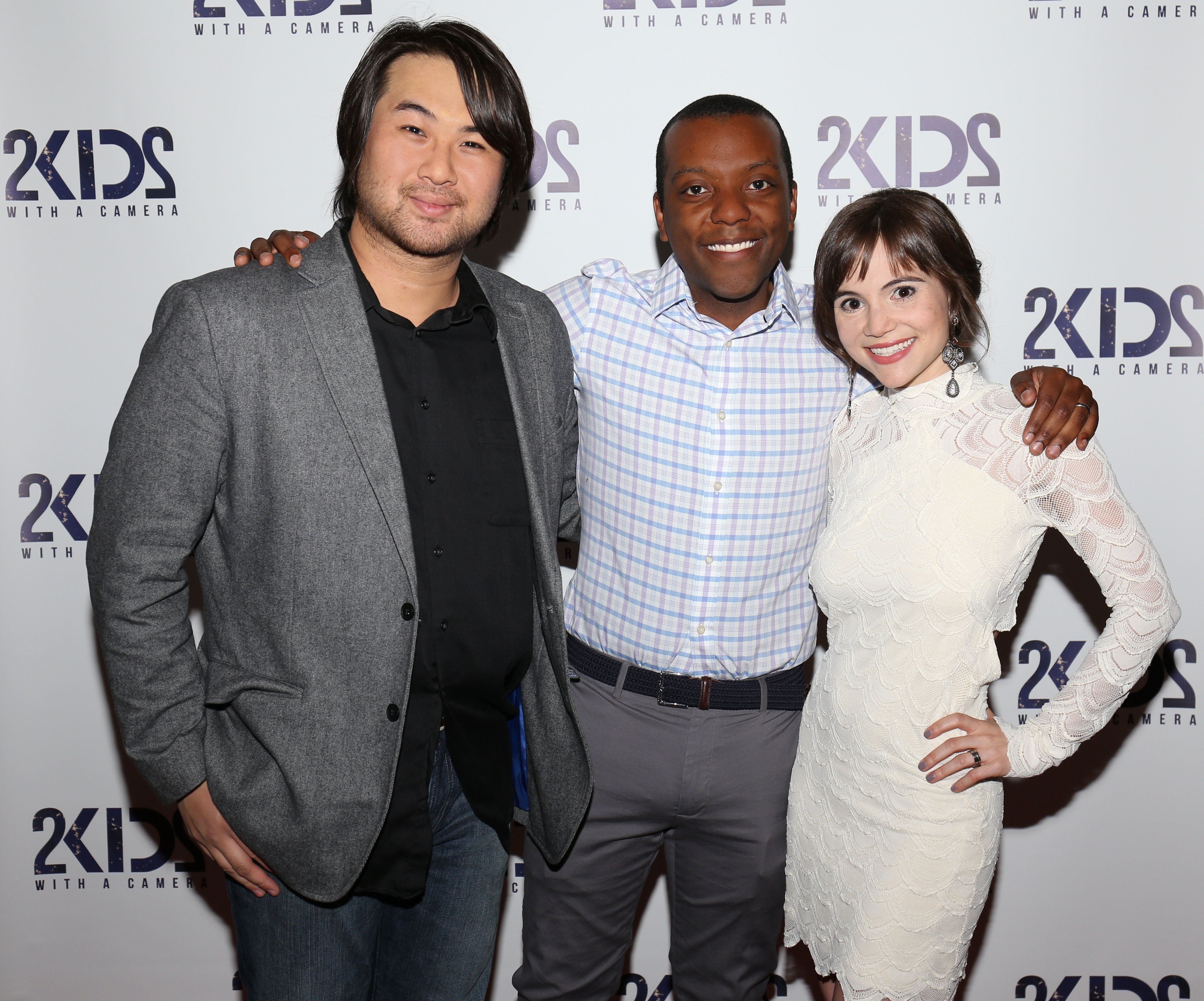 Wilson Tang, Demetrius Wren and Christina Wren at the New York screening of 