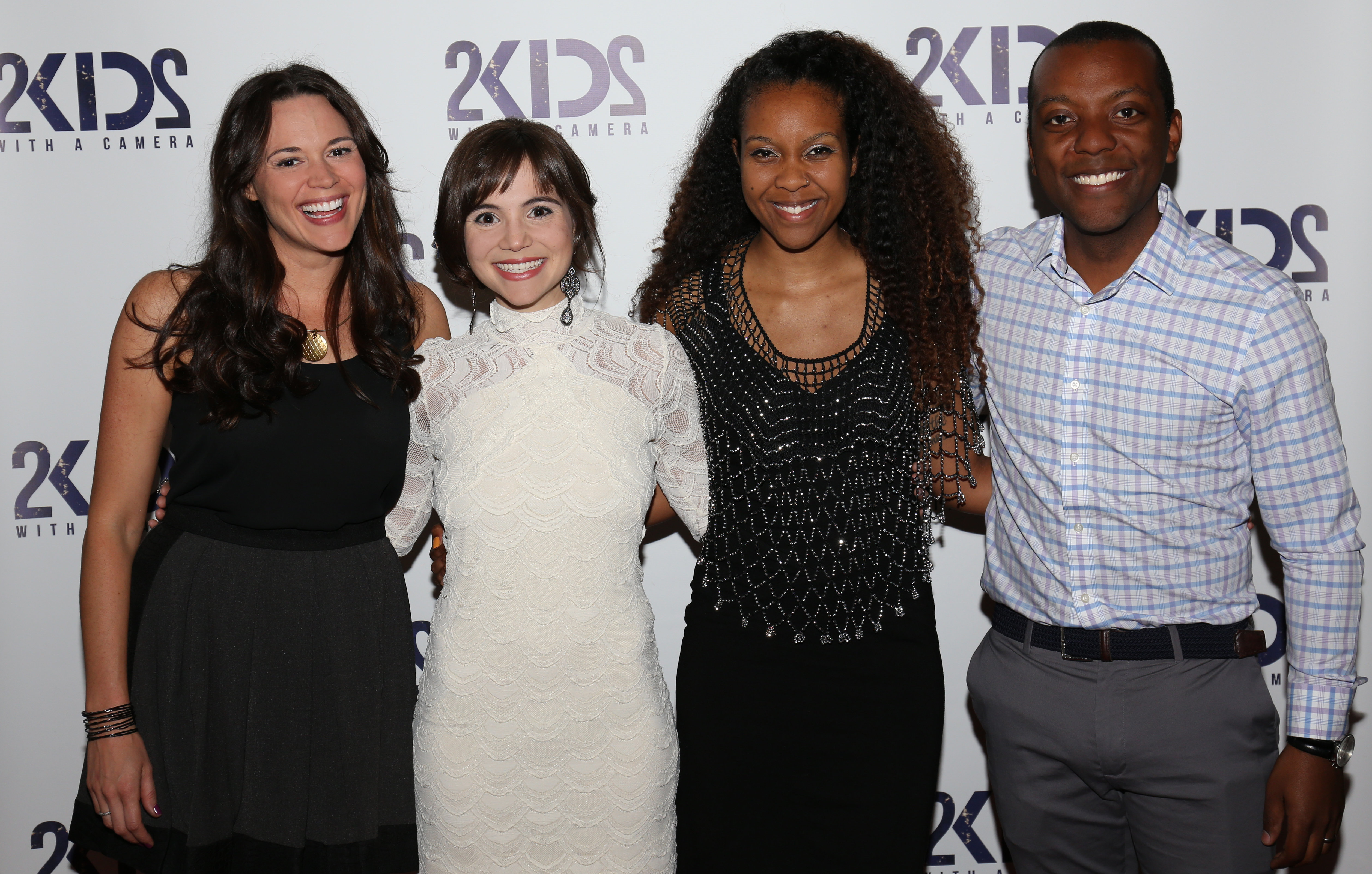 Amber Davila, Christina Wren, Eboni Hogan with Writer/Director Demetrius Wren at the NYC screening of 