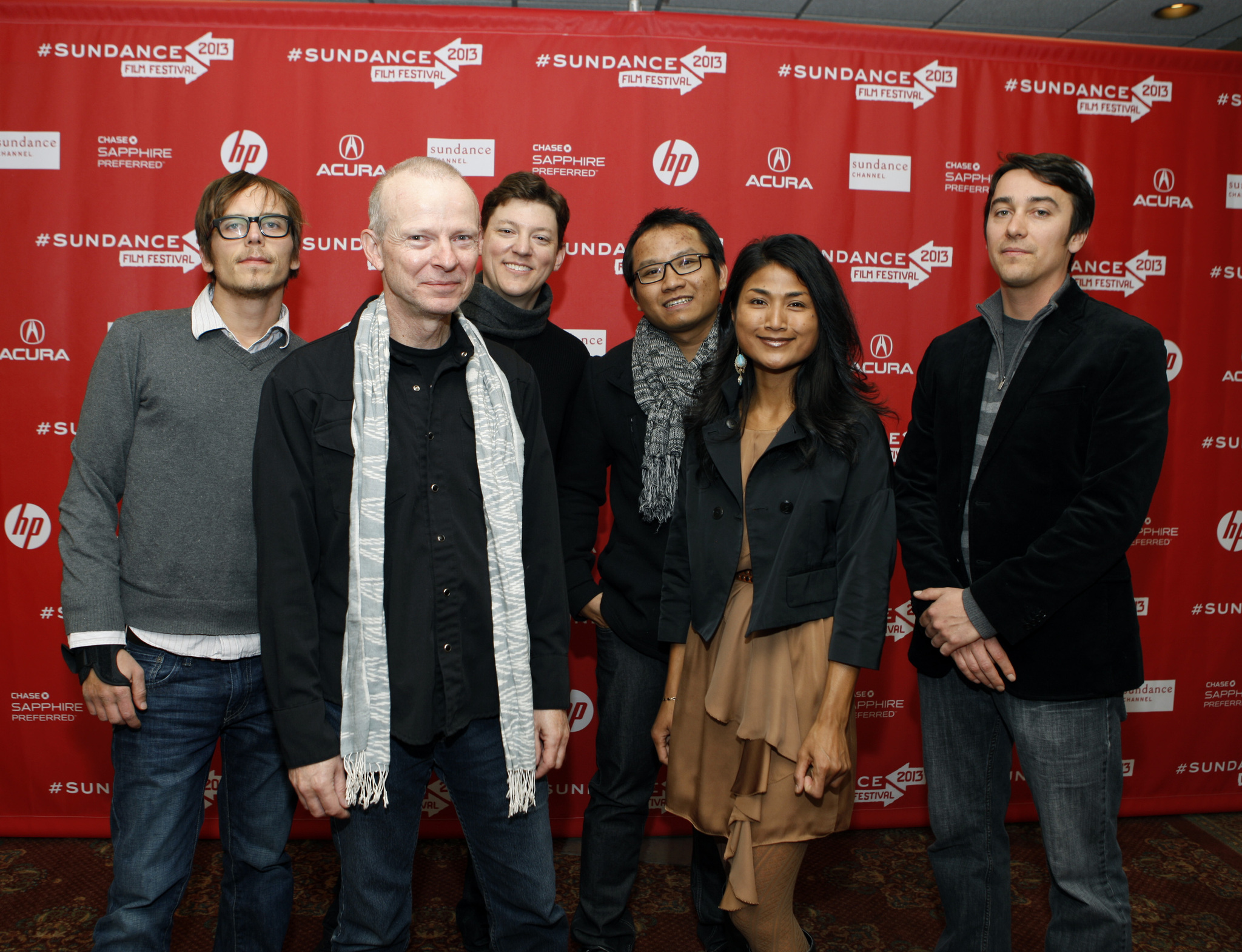 David Lortsher, Kalyanee Mam, Chad Hurst and Ratanak Leng at event of A River Changes Course (2013)