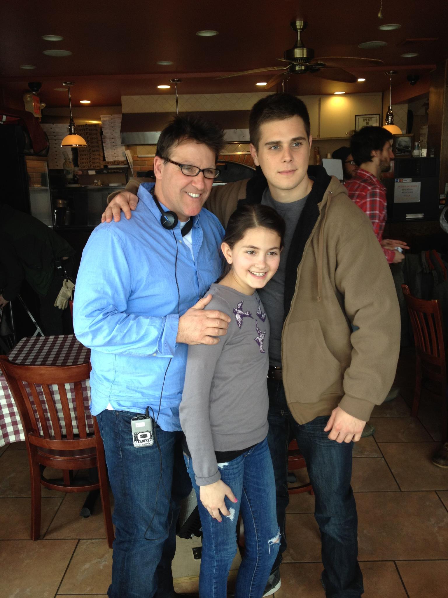 On the set of Blowtorch with director Kevin Breslin and Jared Abrahamson