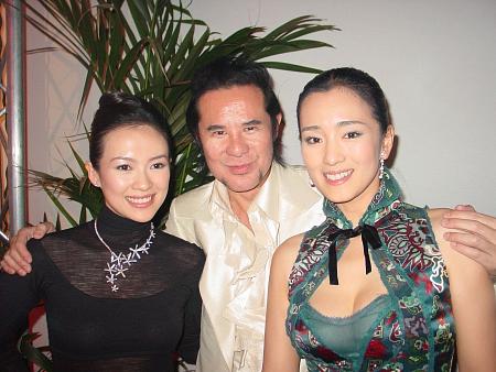 Kwok leung Gan with Zhang Ziyi & Gong Li at the movie 