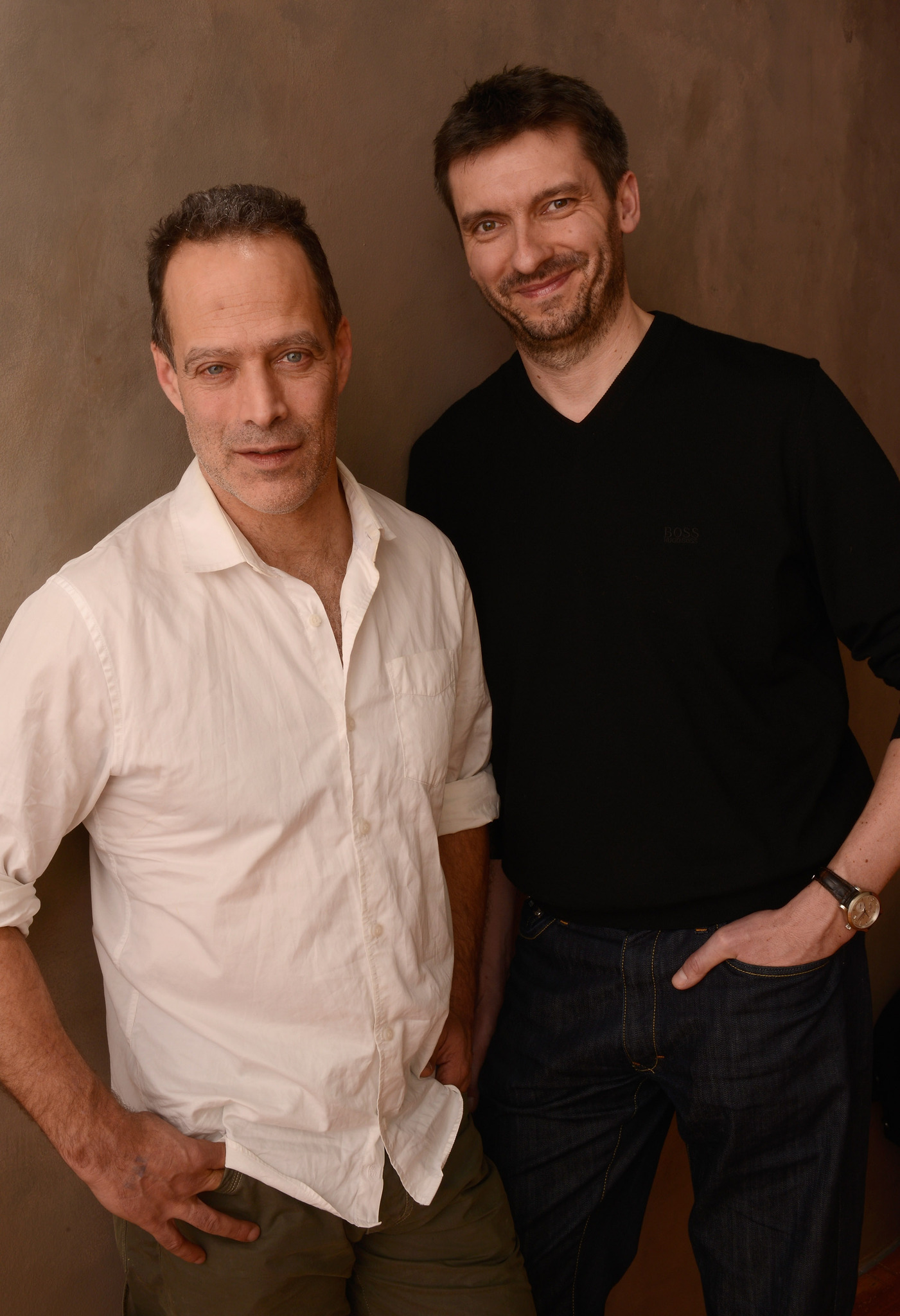 Sebastian Junger and James Brabazon at event of Which Way Is the Front Line from Here? The Life and Time of Tim Hetherington (2013)