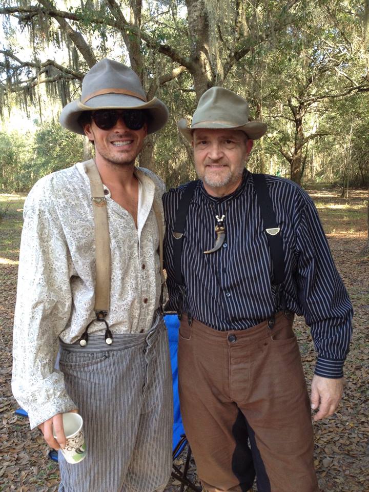 ...with actor Jeremy Williams on Dry Creek set