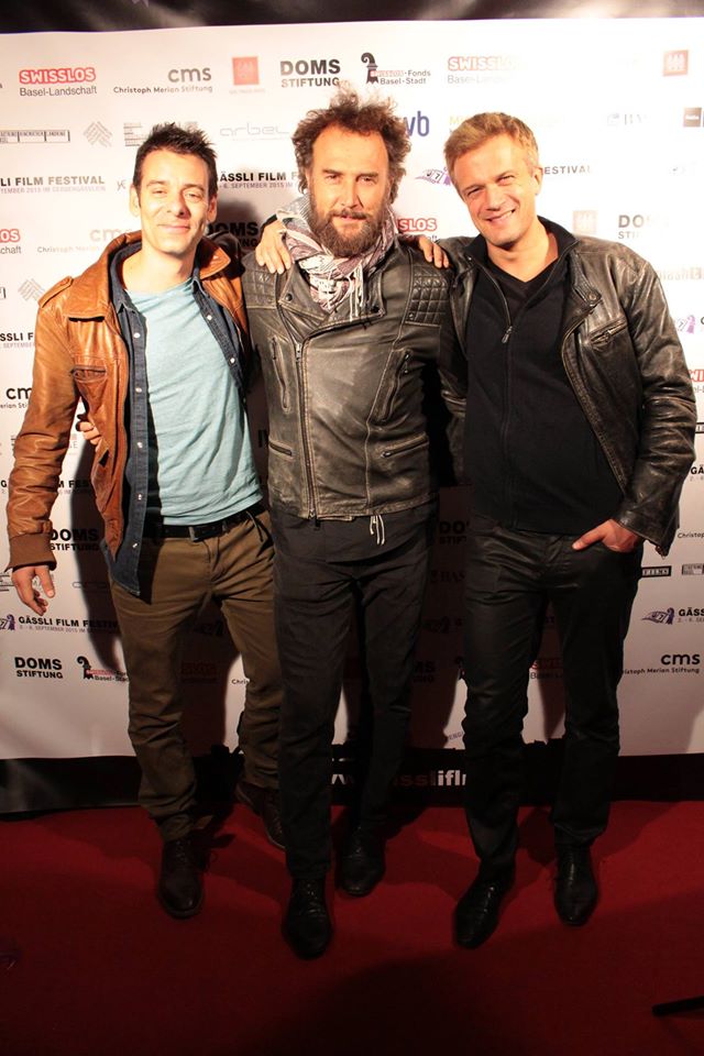Gässli Film Festival (Basel, switzerland, September 2015) Gaël Zaks With Valéry Schatz and Carlos Leal.