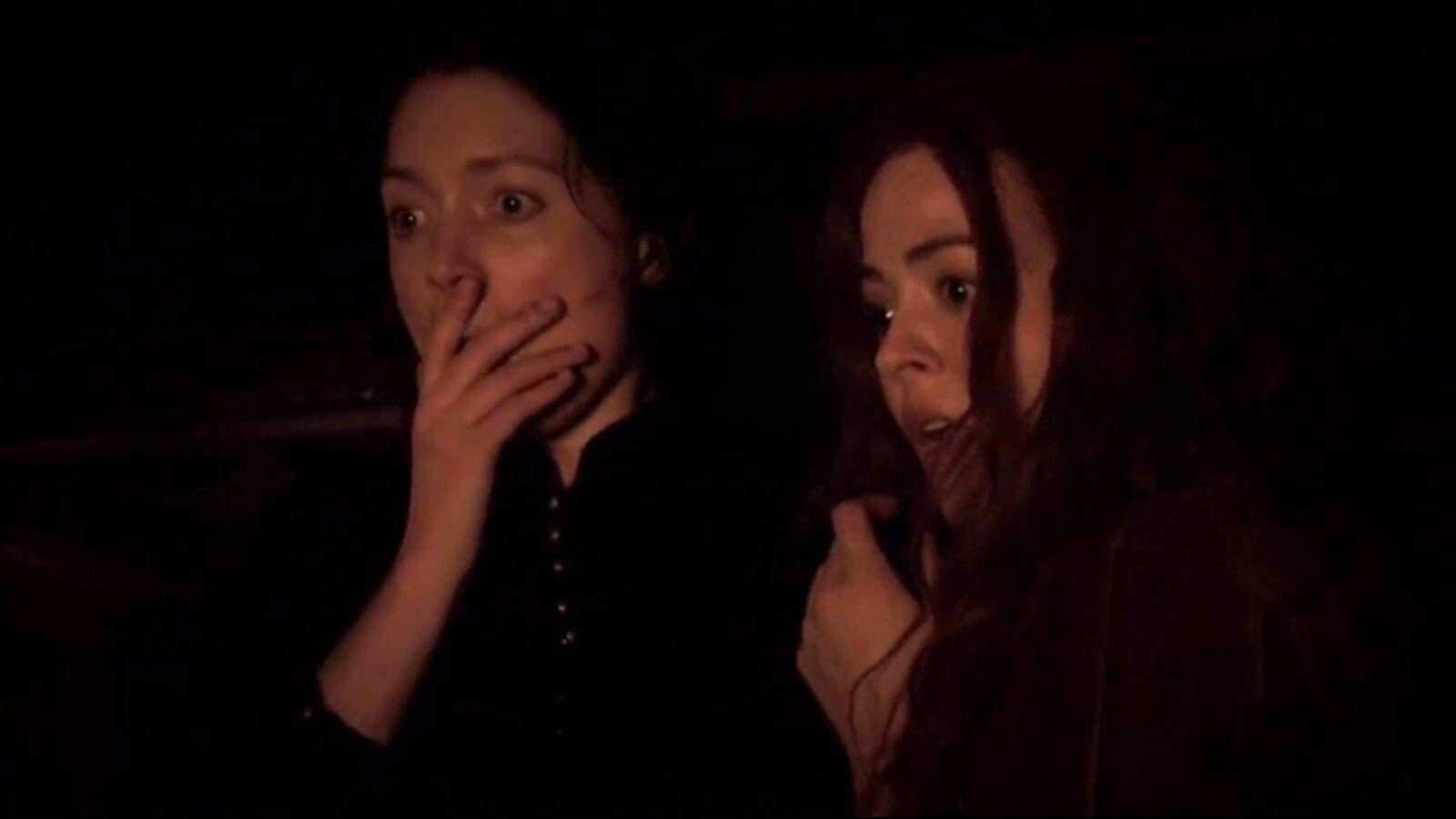 Azure Parsons and Antonia Prebble in Salem (2014)