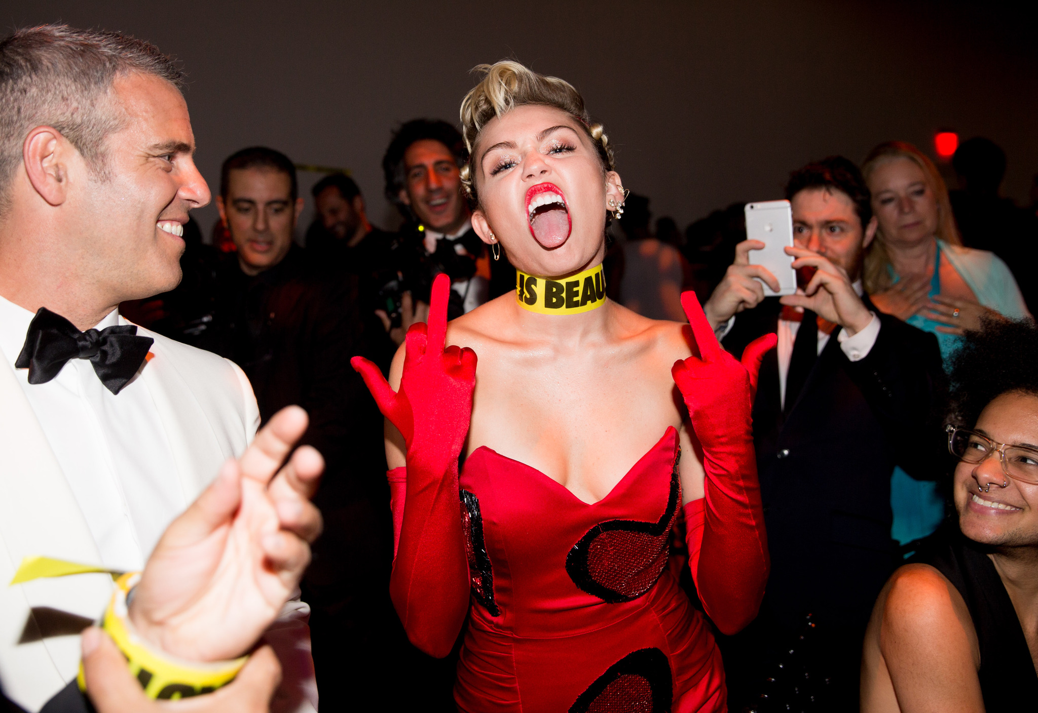 Andy Cohen and Miley Cyrus