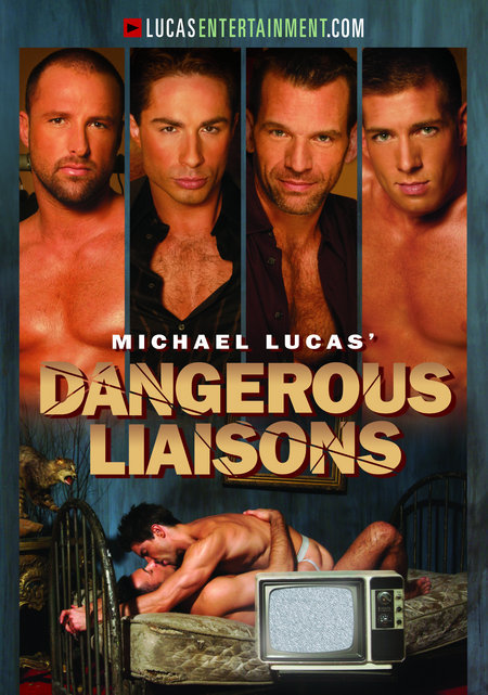 Poster for Michael Lucas' Dangerous Liaisons, with unparalleled production values, the most expensive gay porn made to date.