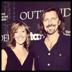 Outlander Premiere. Michael Ann Young & Robin Atkin Downes