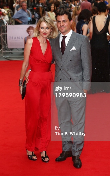 With his wife at London premiere of Diana (2013)