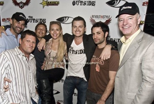 The Outside Film and EP Lloyd Bryan Adams with cast and crew