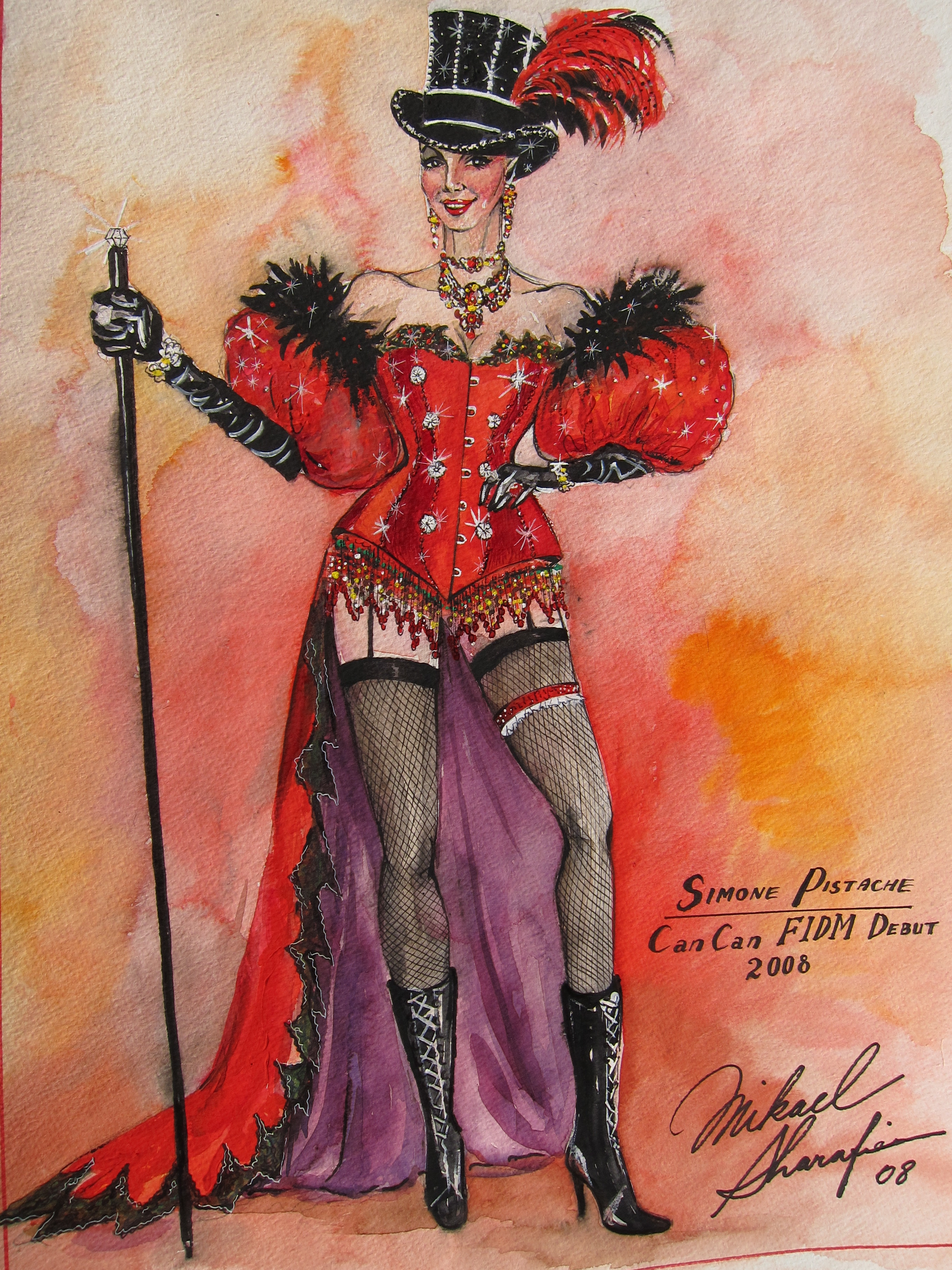 FIDM Debut 2008 Moulin Rouge Madame Pistache