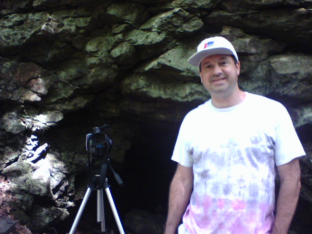 At the abandoned mine during production of 
