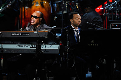 Stevie Wonder and John Legend