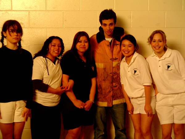 On-set of FETCHING CODY with Jay Baruchel in 2004 as Girl #2