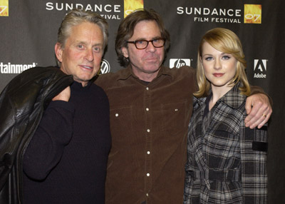 Michael Douglas, Mike Cahill and Evan Rachel Wood at event of King of California (2007)