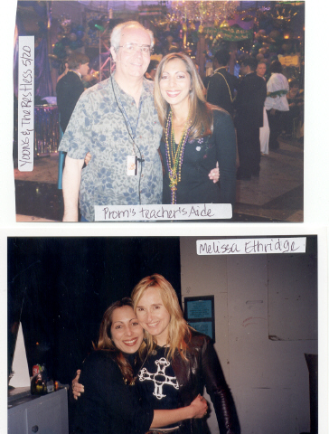 Above: On the set of The Young and the Restless- CBS studios Beverly. Below: W/Melissa Ethridge at The X show taping