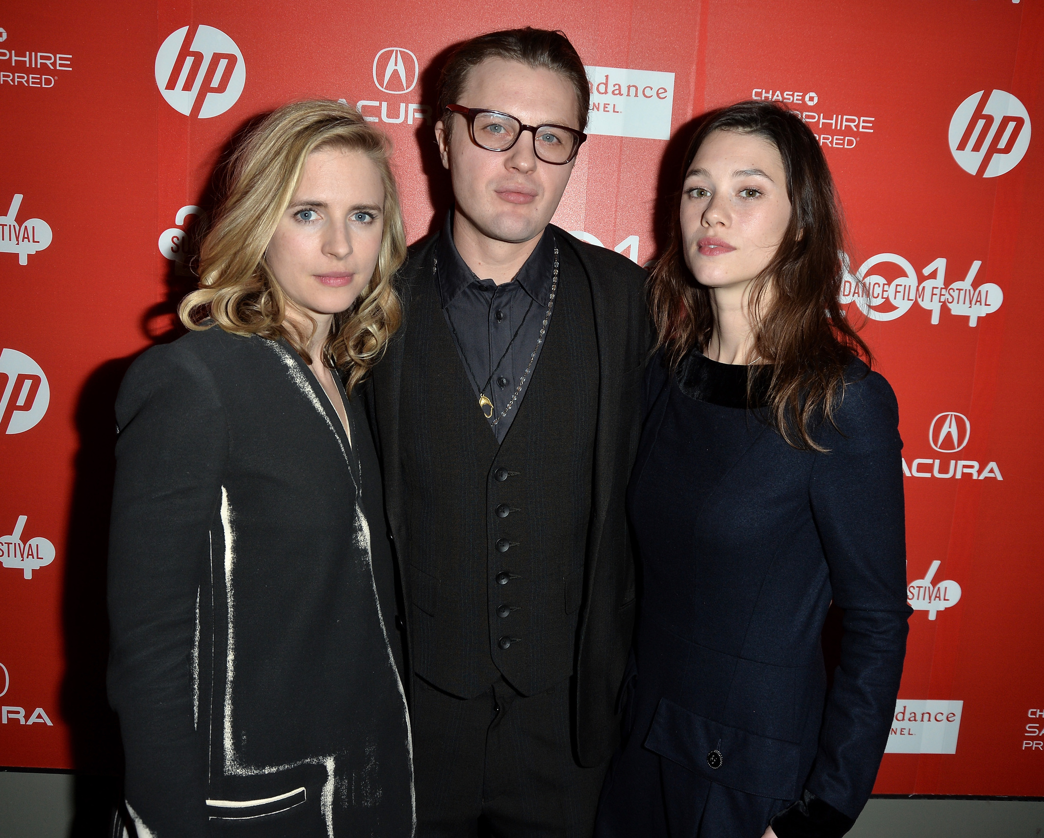 Michael Pitt, Brit Marling and Astrid Bergès-Frisbey at event of I Origins (2014)