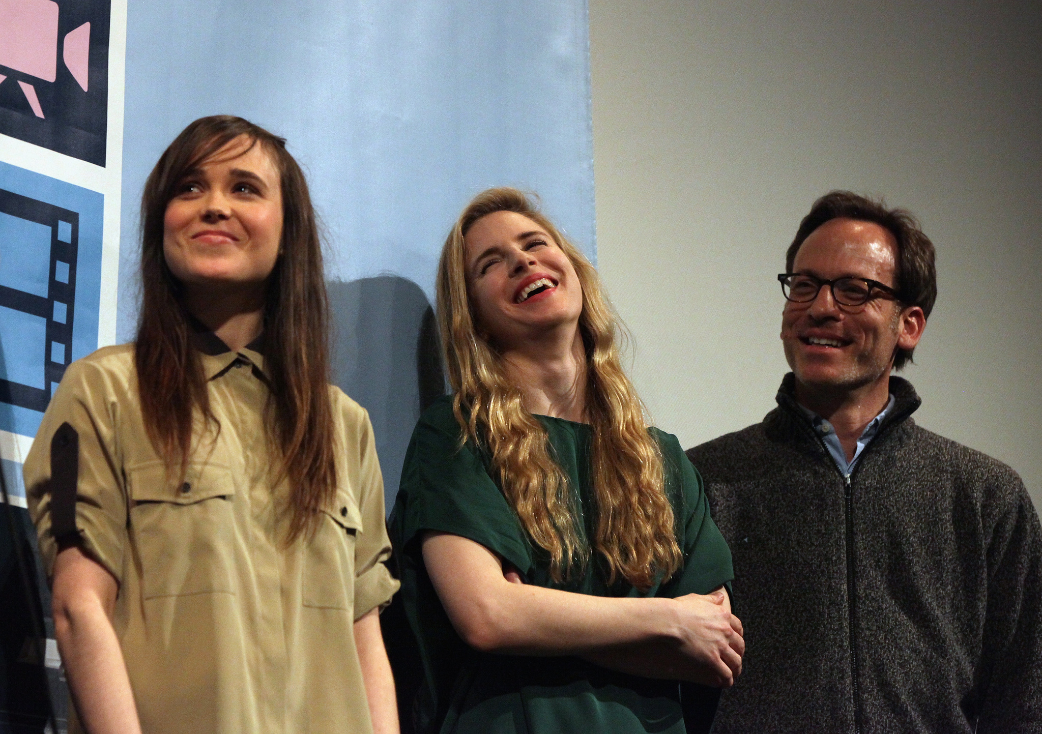 Ellen Page, Michael Costigan and Brit Marling at event of The East (2013)