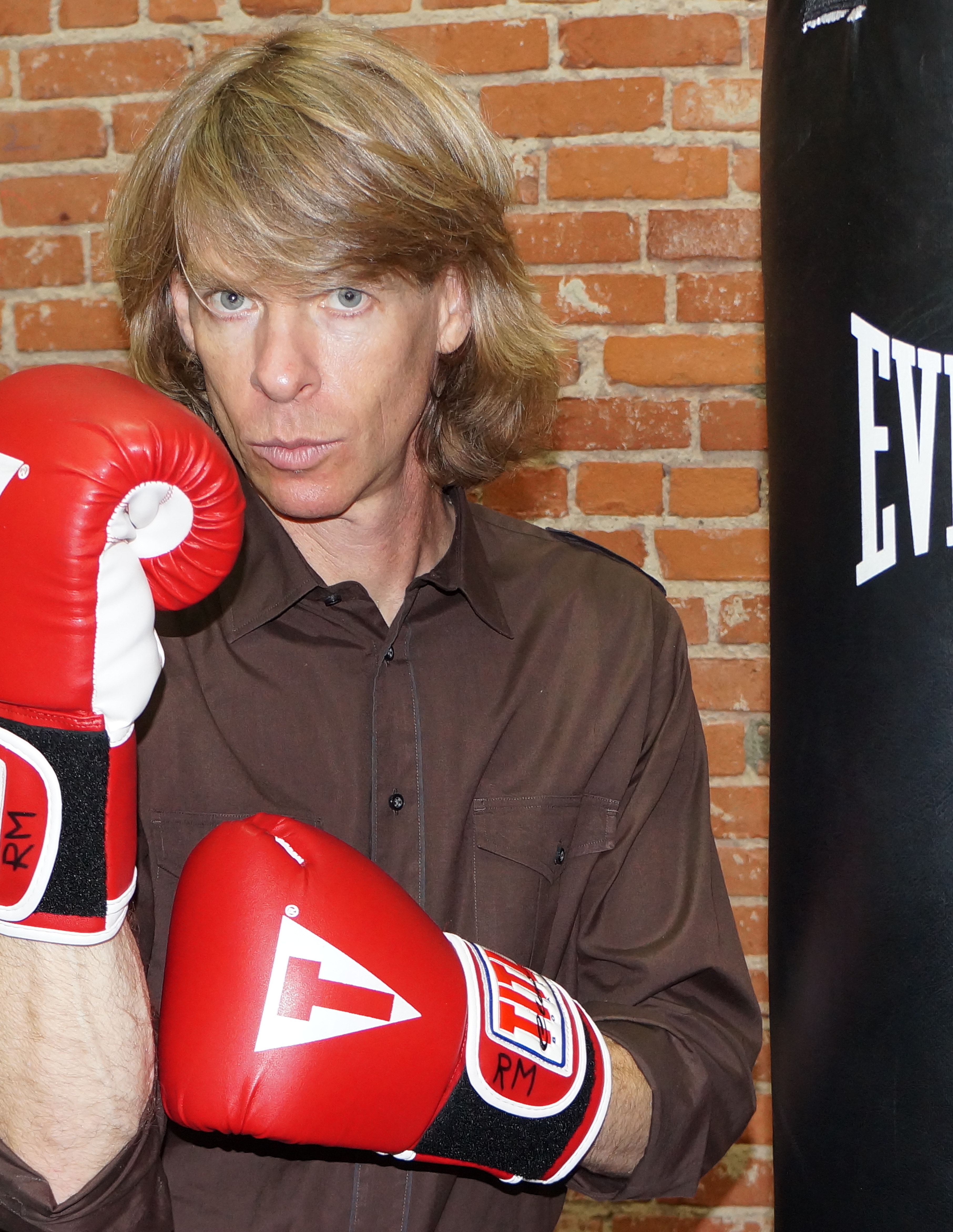 Gregory Graham at the Stables for Rock Steady Boxing NY/LA fighting back against Parkinson's on 12/7/14