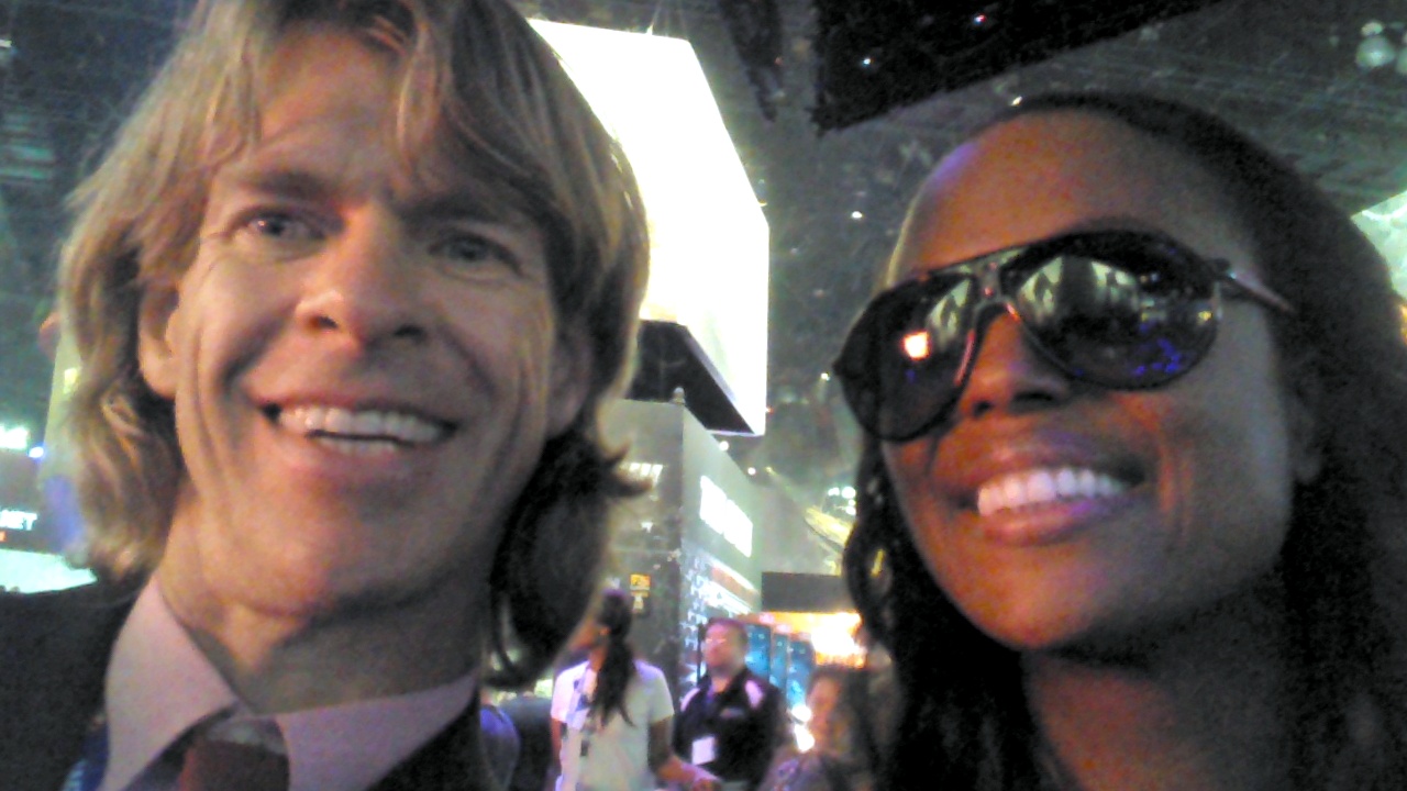 Aisha Tyler and Gregory Graham at E3 2014 event in Los Angeles on 6/12/2014