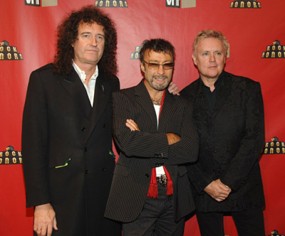 Roger Taylor, Brian May and Paul Rodgers