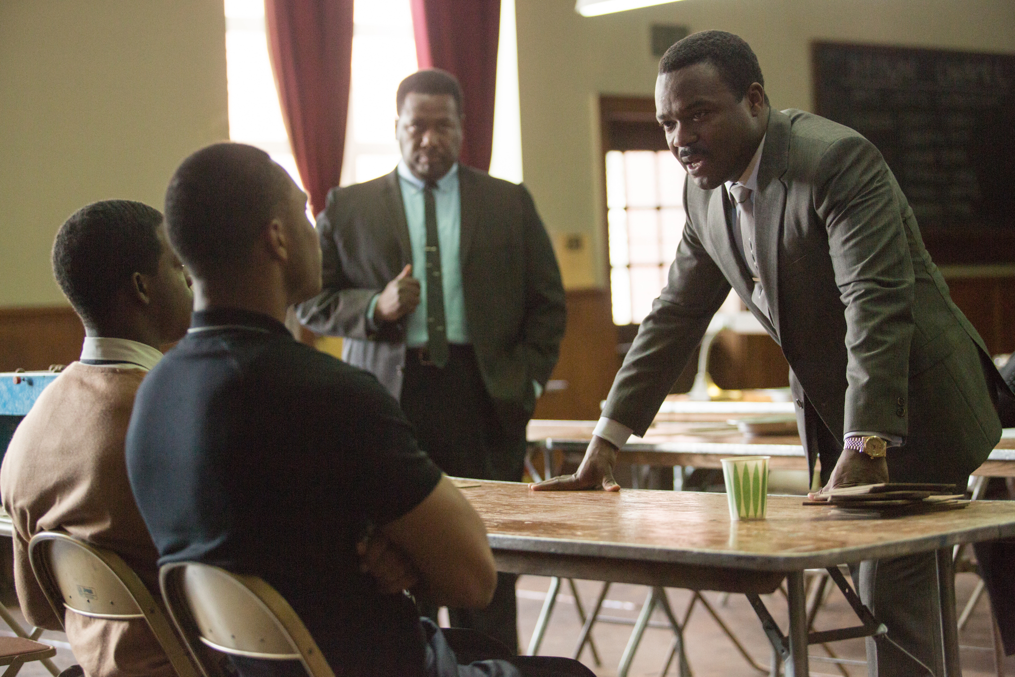 Still of David Oyelowo, Wendell Pierce, Trai Byers and Stephan James in Selma (2014)