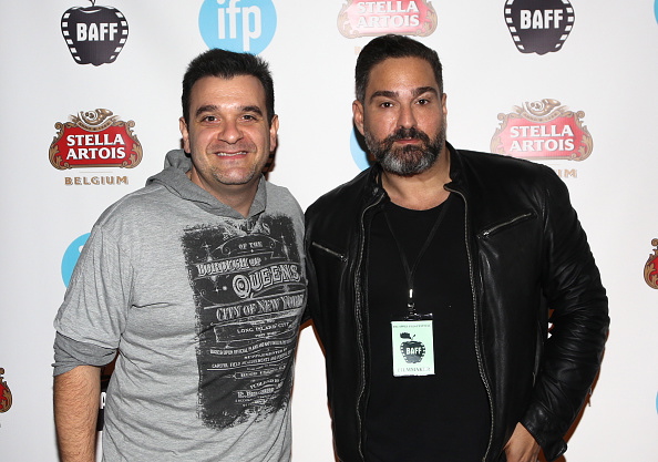 Gino Cafarelli and George Pogatsia at the Big Apple Film Festival screening of Family On Board.