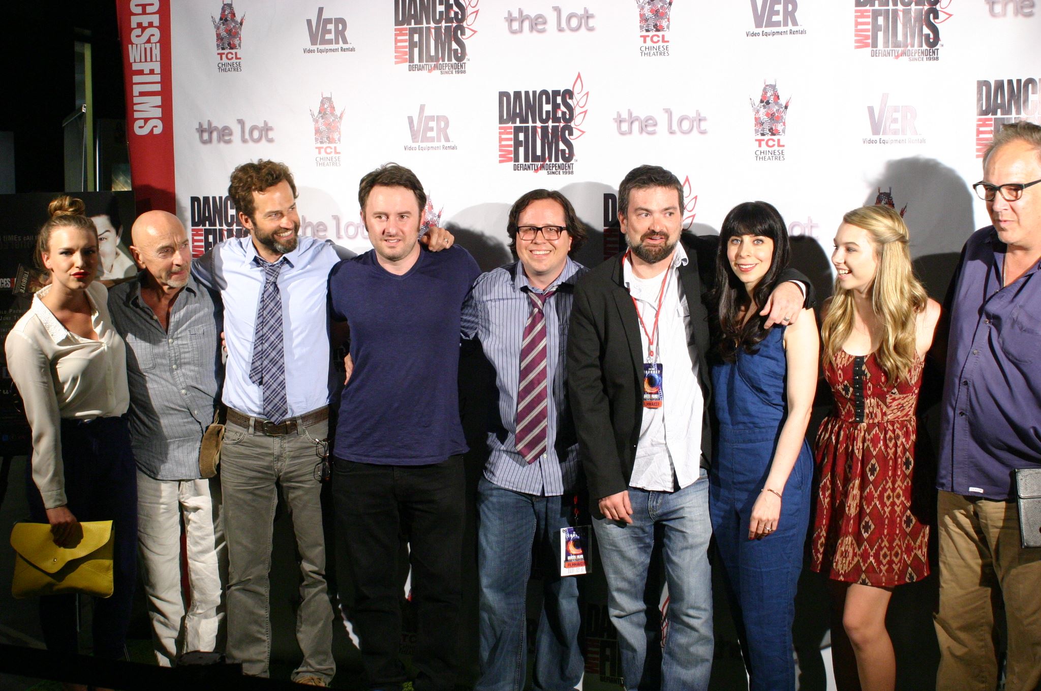 Audrey Lynn Weston and the cast and crew at the L.A. premiere of TRIBUTE