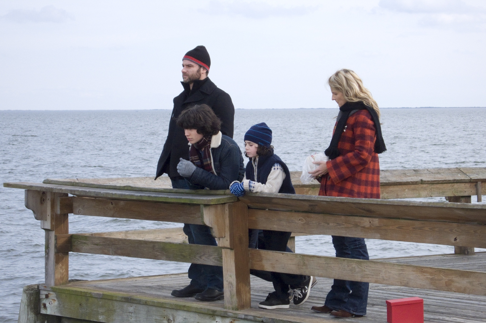 Still of Helen Hunt, Liev Schreiber and Ezra Miller in Every Day (2010)