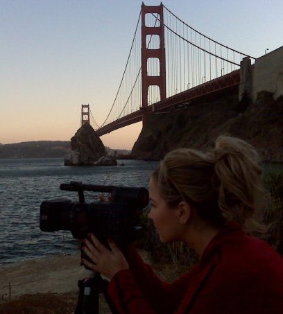 Cassie Jaye filming the feature documentary, 