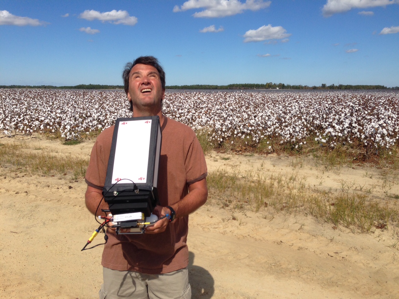 Shooting cotton field aerials in Waynesboro, GA.