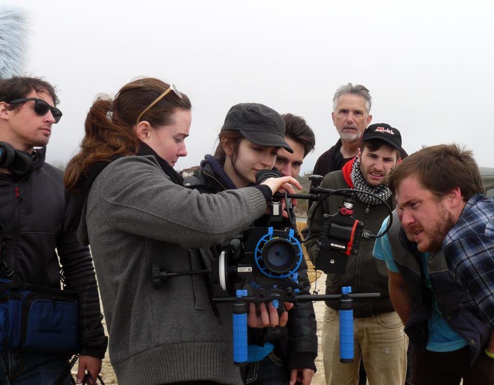 Checking playback on fight sequence. Stunt Coordinating for feature 