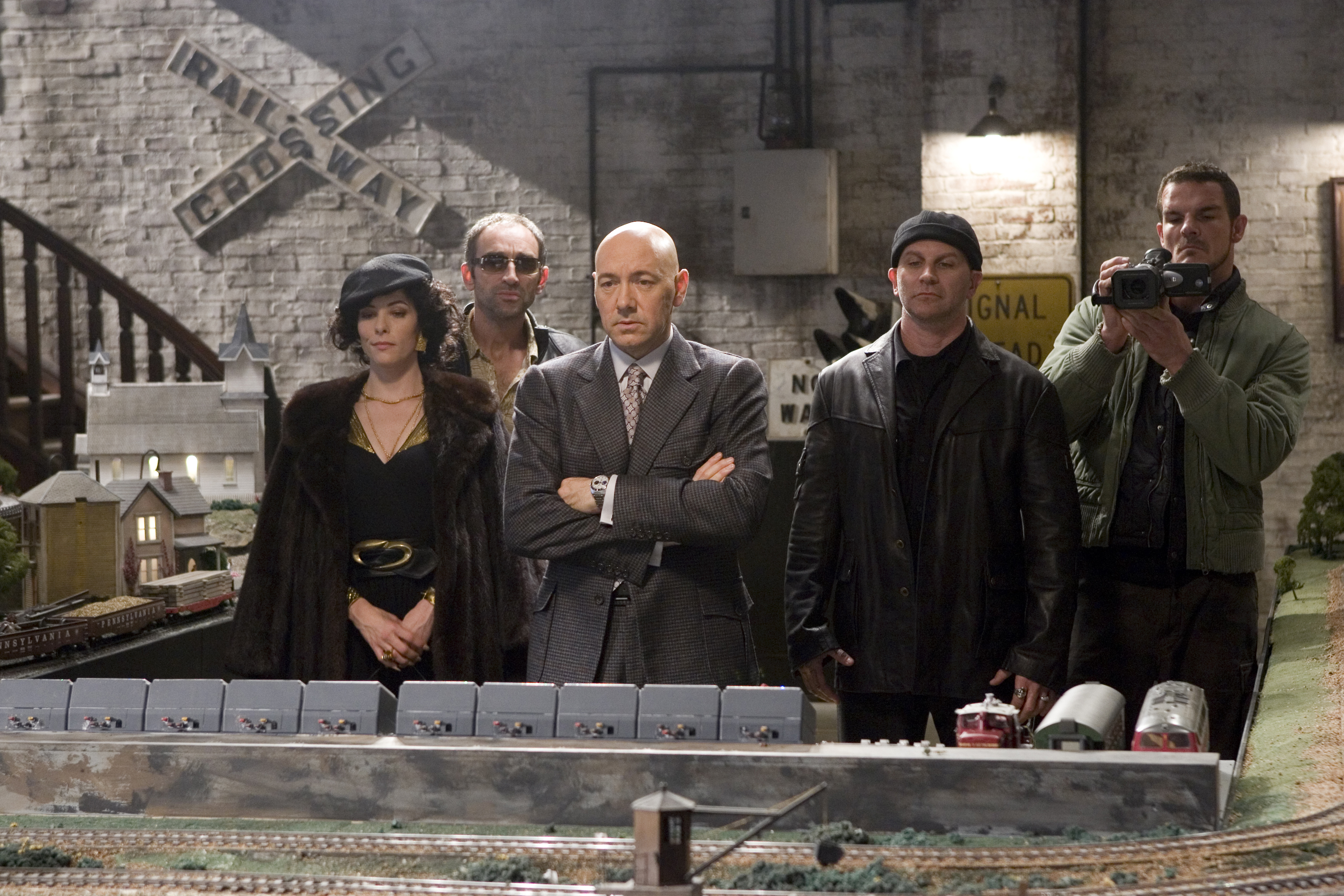 Still of Parker Posey, Kevin Spacey, David Fabrizio, Ian Roberts and Vincent Stone in Superman Returns (2006)