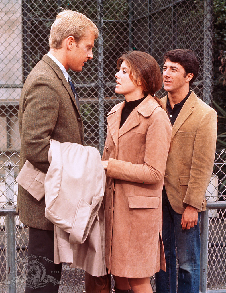 Still of Dustin Hoffman, Katharine Ross and Brian Avery in The Graduate (1967)