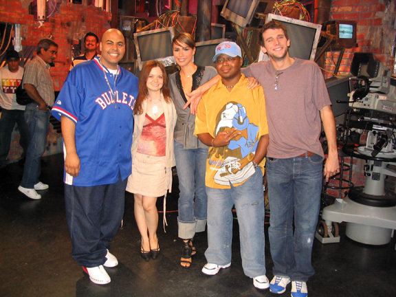 Larry Strong with cast of 
